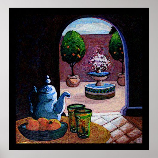 Poster thé à la menthe marocain (Devant)