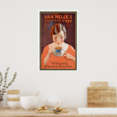 Poster Thé à la spécialité complète et parfumé de l'après (Cuisine)