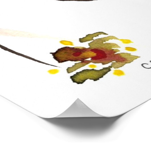 Poster Thé à l'orchidée (Coin)