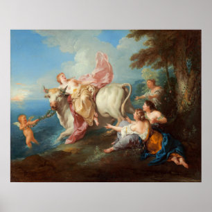Poster The Abduction of Europa - Jean de Troy Fine Art