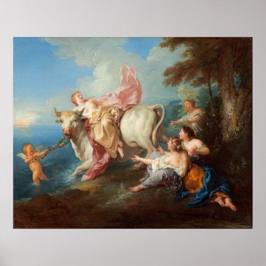 Poster The Abduction of Europa - Jean de Troy Fine Art (Devant)