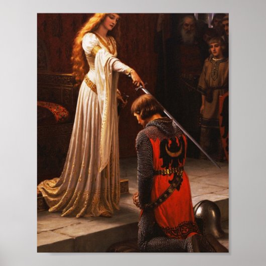 Poster The Accolade Edmund Blair Leighton (Devant)