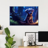 Poster The Adorable Dog with Big Ears (Bureau à domicile)