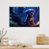 Poster The Adorable Dog with Big Ears (Cuisine)