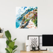 Poster The Amalfi Coast, Italy (Bureau à domicile)