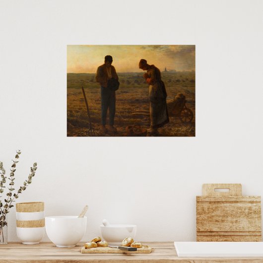 Poster The Angelus, 1857-1859 par Jean-François Millet (Cuisine)