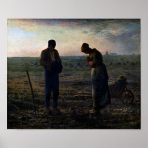 Poster The Angelus, Jean-François Millet, 1857-1859