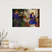 Poster The Annunciation by John William Waterhouse (Cuisine)