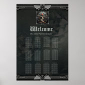 Poster  The Art Deco Tree of Life design. (Devant)