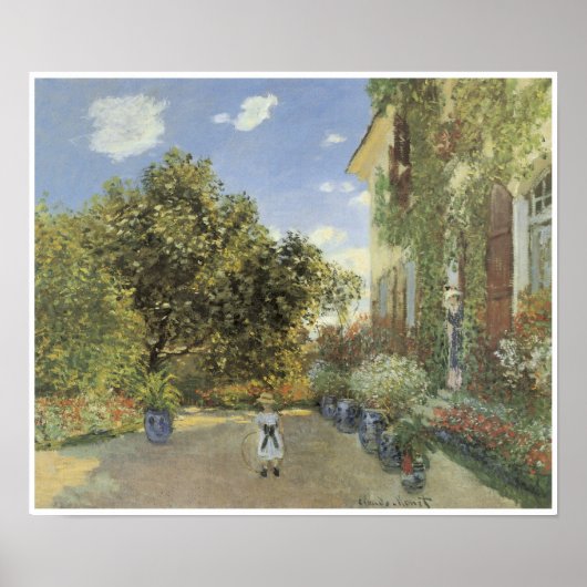 Poster The Artist House at Argenteuil, 1873 (Devant)