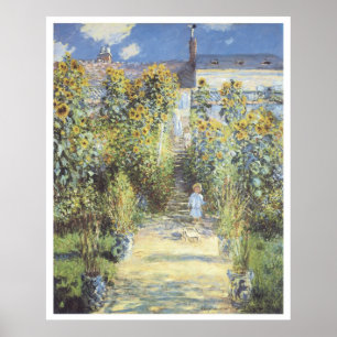 Poster The Artist's Garden at Vetheuil, 1880 Claude Monet
