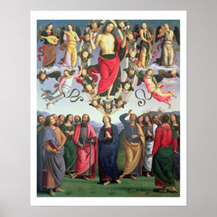 Poster The Ascension of Christ, 1495-98 (oil on panel)