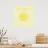 Poster thé au gingembre (Cuisine)
