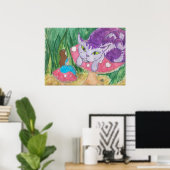 Poster Thé avec le chat Cheshire (Bureau à domicile)