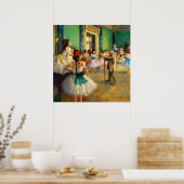Poster The Ballet Class by Edgar Degas (Cuisine)
