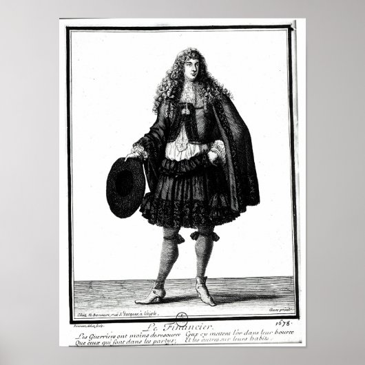 Poster The Banker, 1678 (Devant)