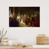 Poster The Baptism of Pocahontas by John Gadsby Chapman (Cuisine)