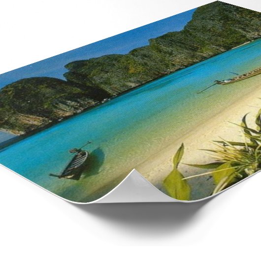 Poster "The Beach" Thaïlande (Coin)