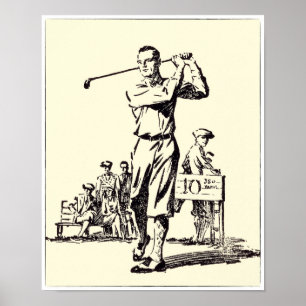 Poster The Beacon - Vintage Golf Print 1932