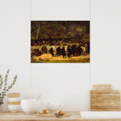 Poster The Bear Dance, 1870 par William Holbrook Beard (Cuisine)