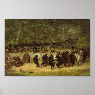 Poster The Bear Dance Painting