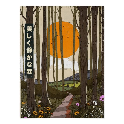 Poster The Beautiful quiet forest (Devant)