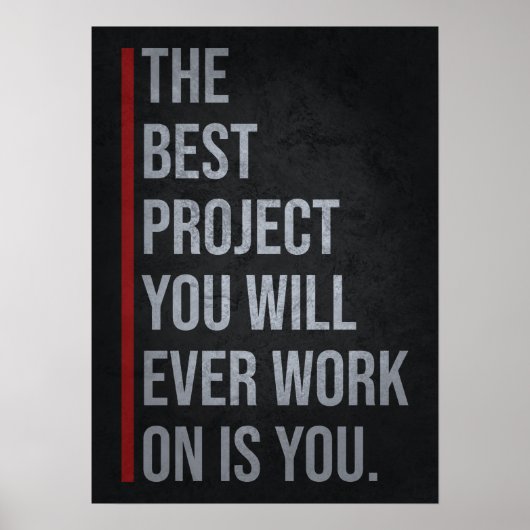 Poster The Best Project Is YOU (Devant)