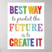 Poster The Best Way To Predict The Future Growth Mindset (Devant)