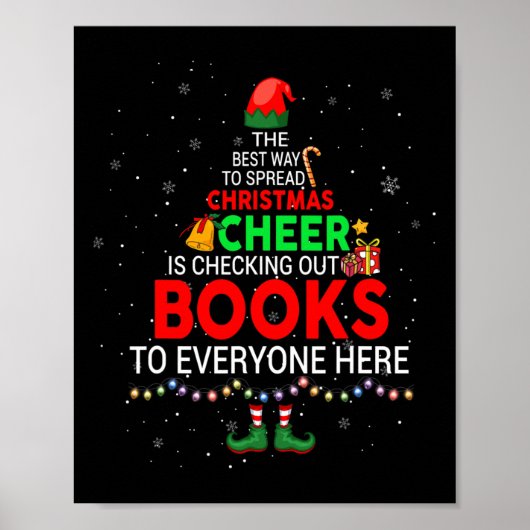 Poster The Best Way To Spread Christmas Cheer Is Checking (Devant)
