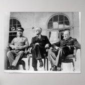 Poster The Big Three - WW2 - Tehran Conference 1943 (Devant)