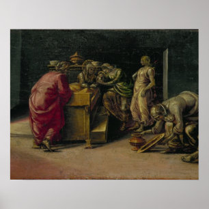 Poster The Birth of St. John the Baptist (oil on panel)