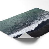 Poster The black beach in Iceland (Coin)