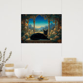 Poster The Black Cat of the Golden Loggia (Cuisine)