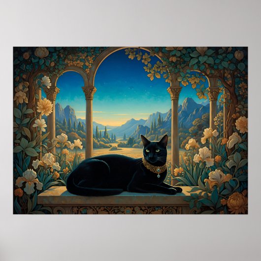Poster The Black Cat of the Golden Loggia (Devant)