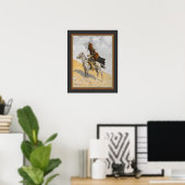 Poster "The Blanket Signal" 1894 Frédéric Remington (Bureau à domicile)