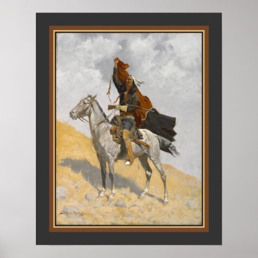 Poster "The Blanket Signal" 1894 Frédéric Remington (Devant)