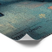 Poster The Blue Table Reinterpretation Masterpiece (Coin)