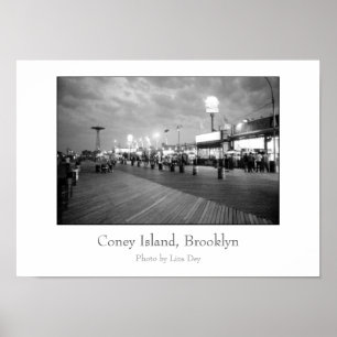 Poster 'The Boardwalk at Night'