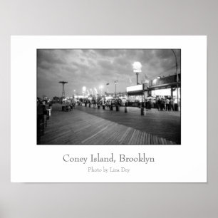 Poster 'The Boardwalk at Night'