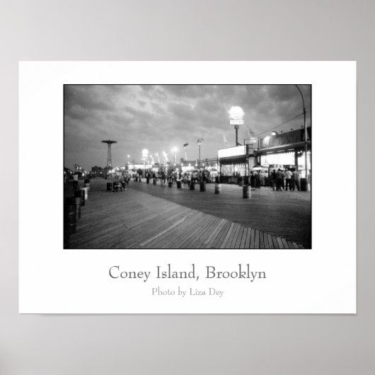 Poster 'The Boardwalk at Night' (Devant)