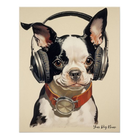 Poster The Boston Terrier Dog 003 - Odessa Leyendecker (Devant)