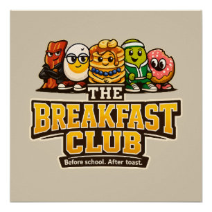 Poster The Breakfast Club - Amateurs de Nourriture