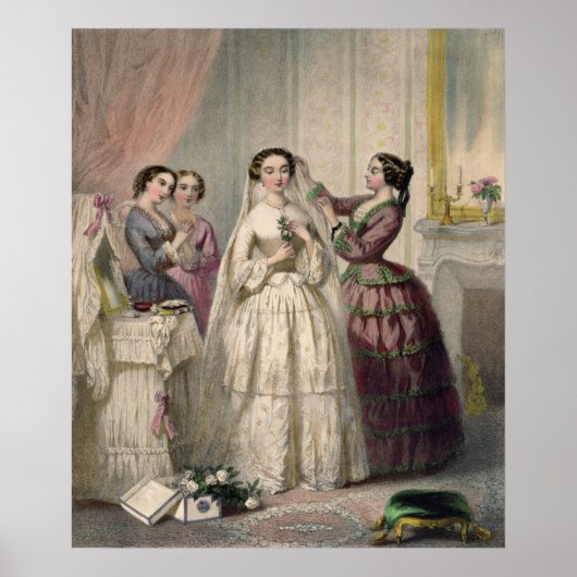 Poster The Bride, gravée par J. Battannier, 1852-53 (Devant)