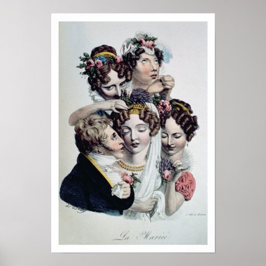 Poster The Bride, vers 1820 (litho) (Devant)
