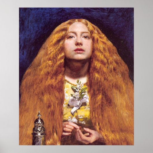 Poster The Bridesmaid, vers 1851 par John Everett Millais (Devant)