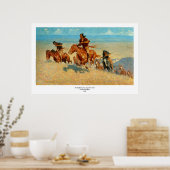 Poster The Buffalo Runners de Frederic Remington (1909) (Cuisine)
