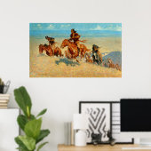 Poster The Buffalo Runners de Frederic Remington (1909) (Bureau à domicile)