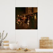 Poster The Calling of St. Matthew, c.1598-1601 (Cuisine)