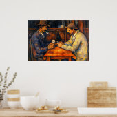 Poster The Card Players by Paul Cezanne (Cuisine)