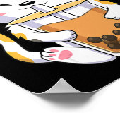 Poster Thé Cat Boba Tea Bubble Tea Anime Kawaii Neko Girl (Coin)